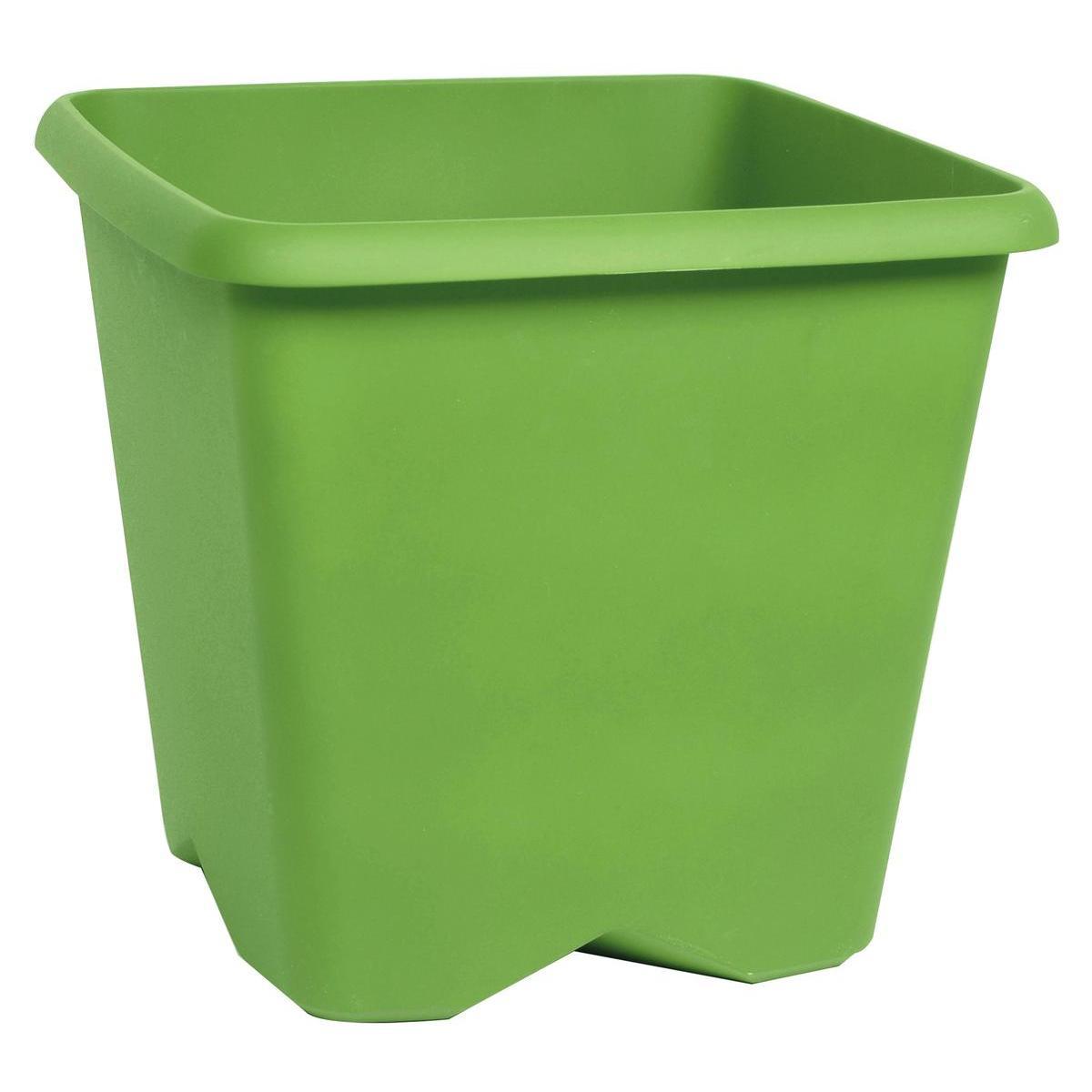 Pot carré Chorus - Vert - 34,5 x 34,5 x H 31,9 cm