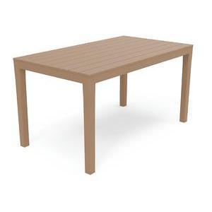 Table effet bois - 138 x 78 x H 72 cm