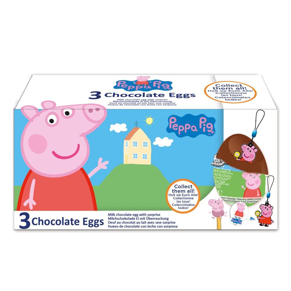 Œufs surprise en chocolat Peppa Pig