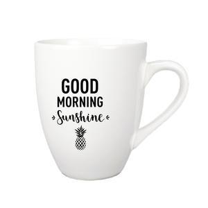 Mug décoré - 33 cl - Noir et blanc