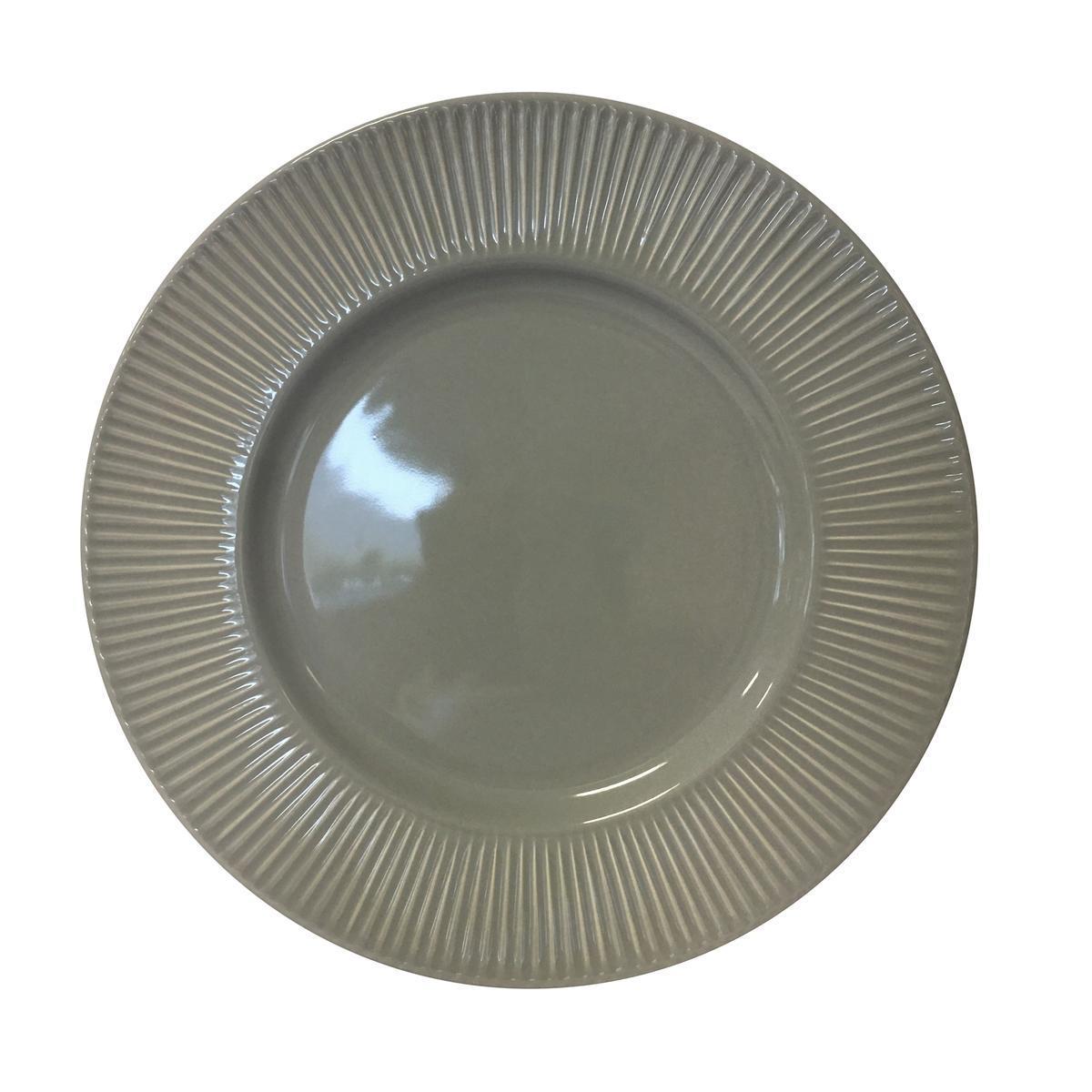 Assiette plate Sophie - ø 27 cm - Gris