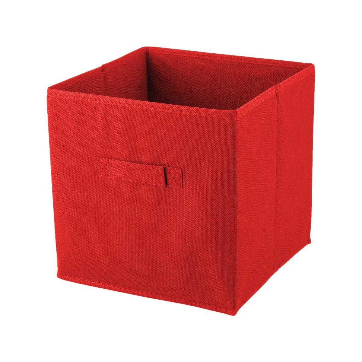 Cube de rangement - Rouge