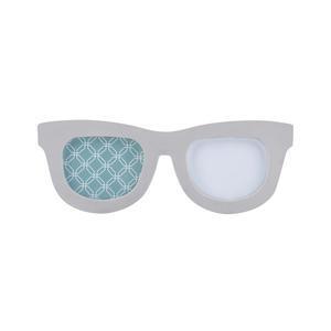 Porte-photos lunettes - 34 x H 12.5 cm - Blanc ou gris