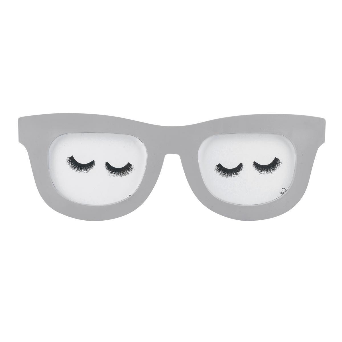 Porte-photos lunettes - 50 x H 18 cm - Blanc ou gris