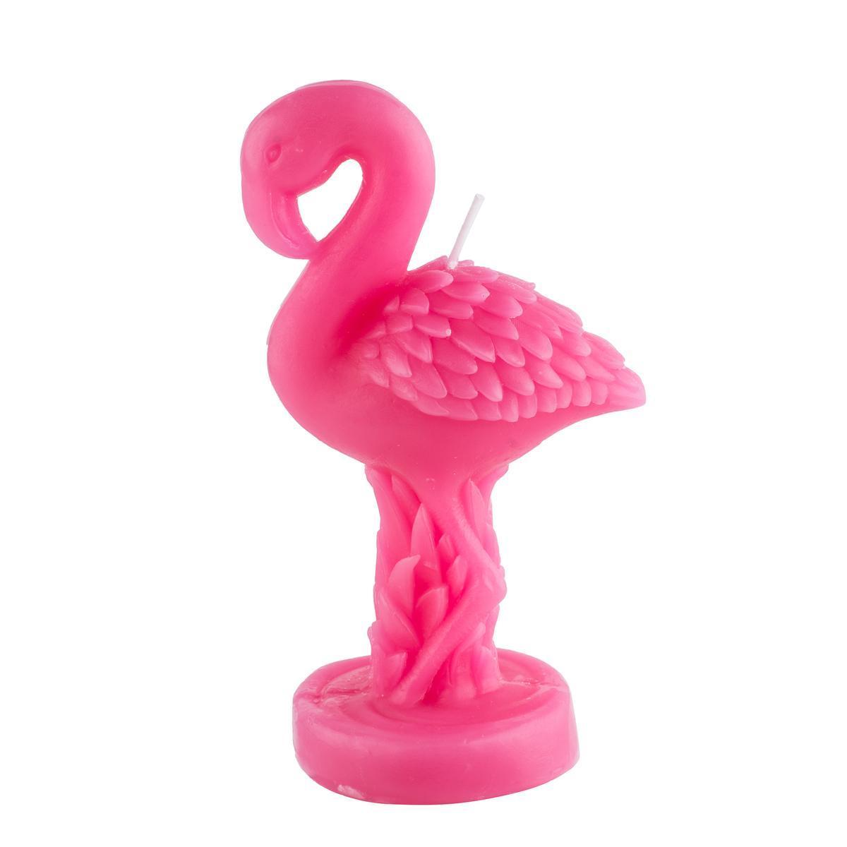 Bougie flamant rose