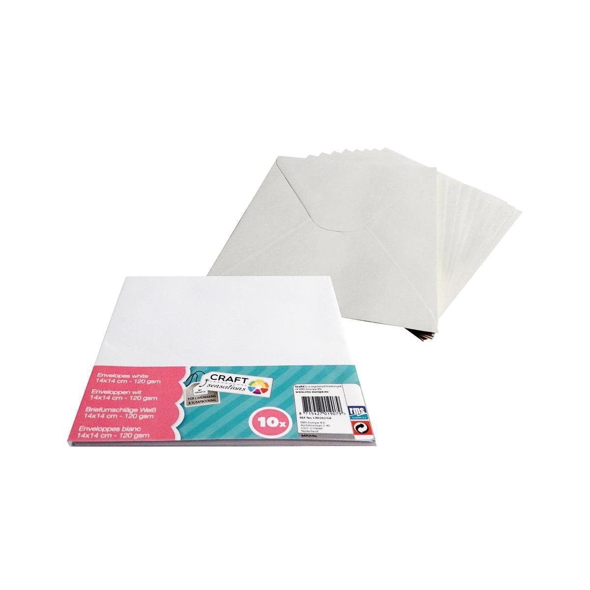10 enveloppes - Blanc