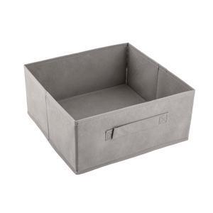 Panier de rangement uni - 28 x 13 x 28 cm - Beige taupe