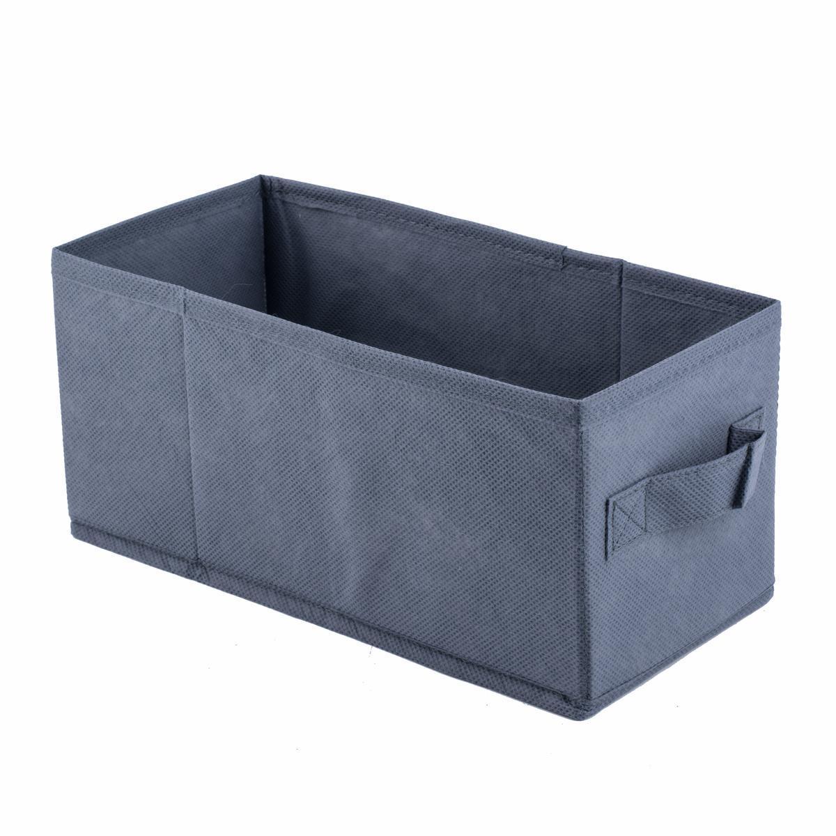 Pavé de rangement uni - 28 x 13 x 13 cm - Gris anthracite