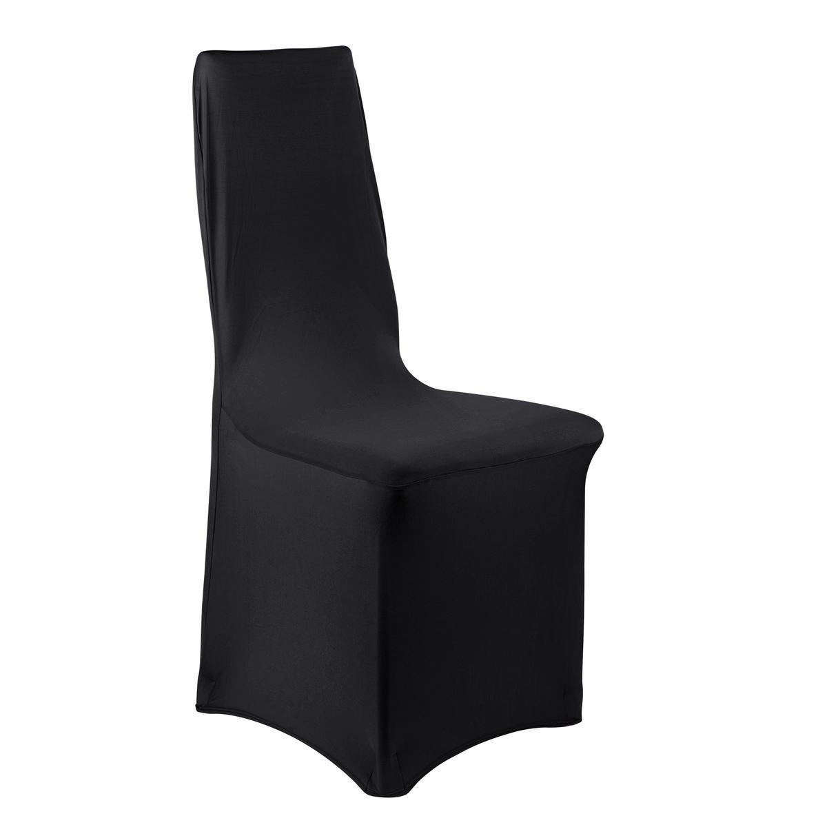 Housse de chaise extensible - Noir