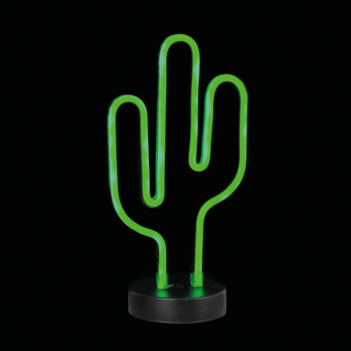 Lampe néon cactus
