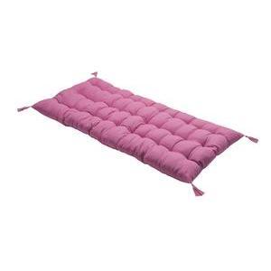 Futon avec pompons - 60 x 120 cm - Rose