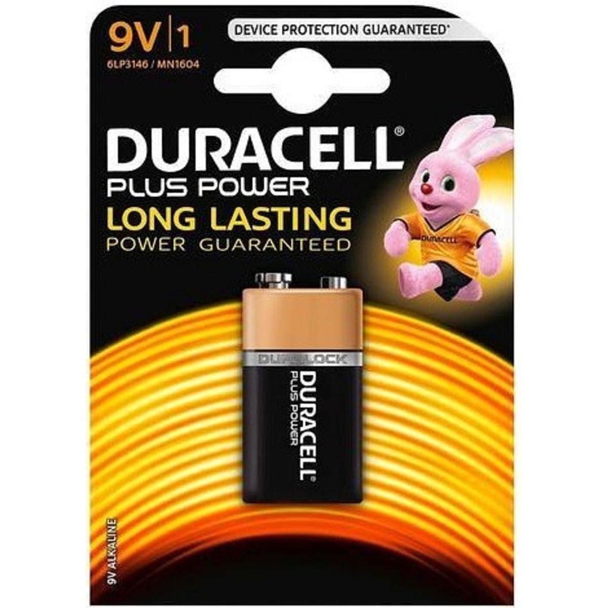 Pile 9 V Duracell Plus Power