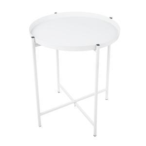 Table d'appoint - 40 x 40 x H 40 cm - Blanc