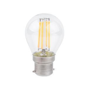 Ampoule à filaments LED G45 B22 - 400 LM - Transparent, blanc chaud