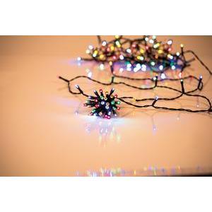 Guirlande électrique télécommandée 80 LED - L 8 m - Multicolore