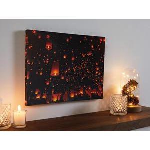 Tableau LED bougies - 40 x 30 cm