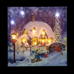 TABLEAU LED VILLAGE NOEL H30CM