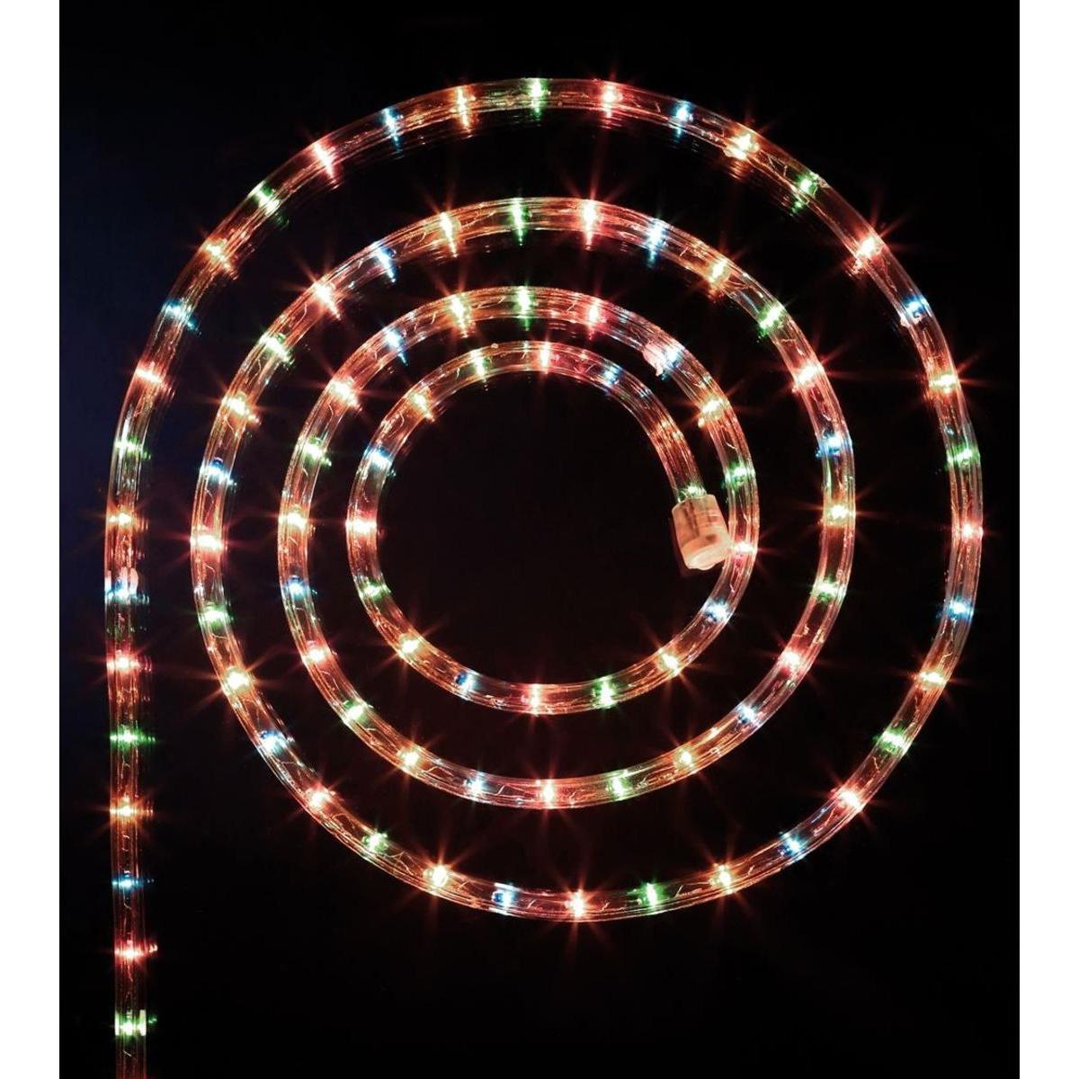 Guirlande électrique tube LED - 18 m - Multicolore