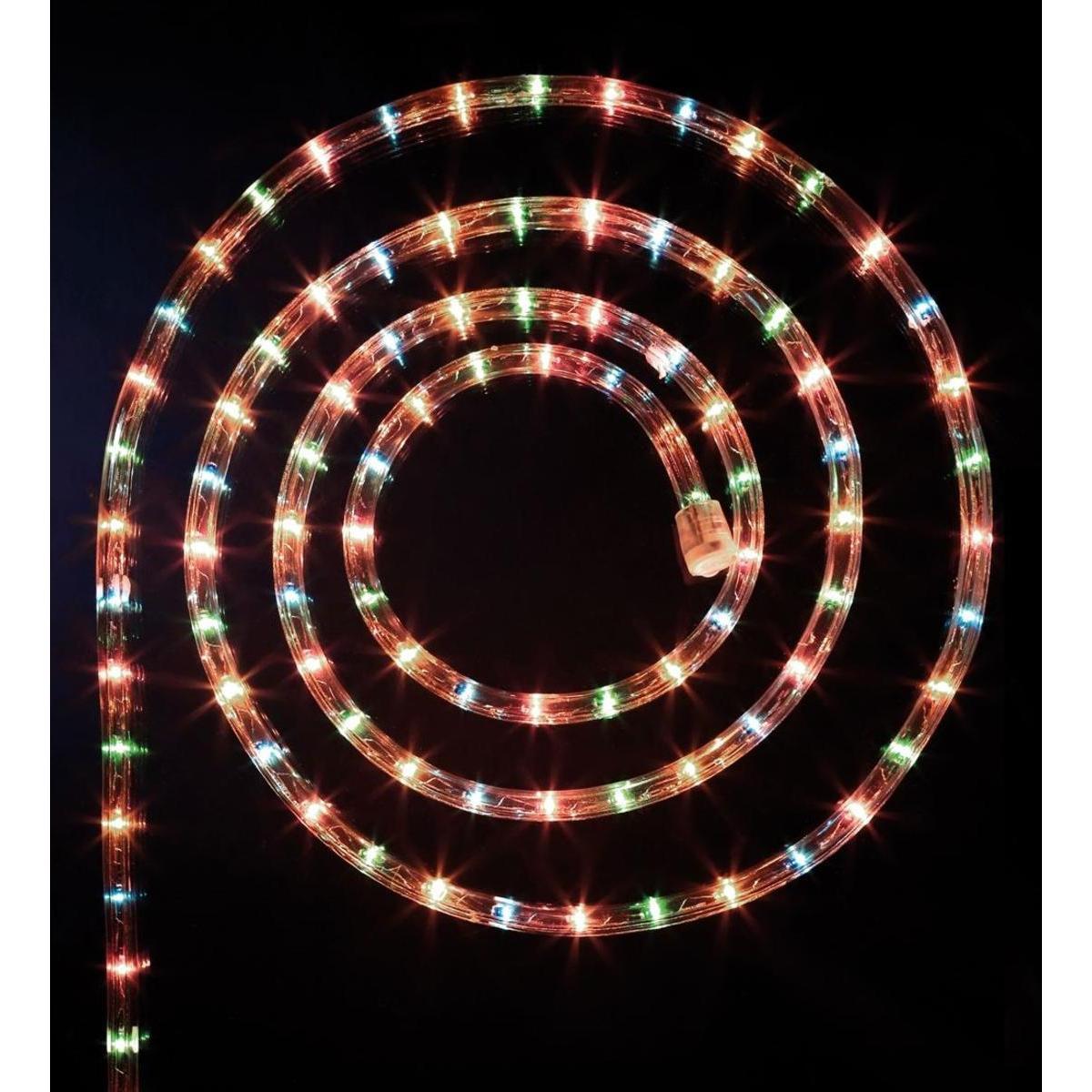 Guirlande électrique tube LED - 24 m -Multicolore