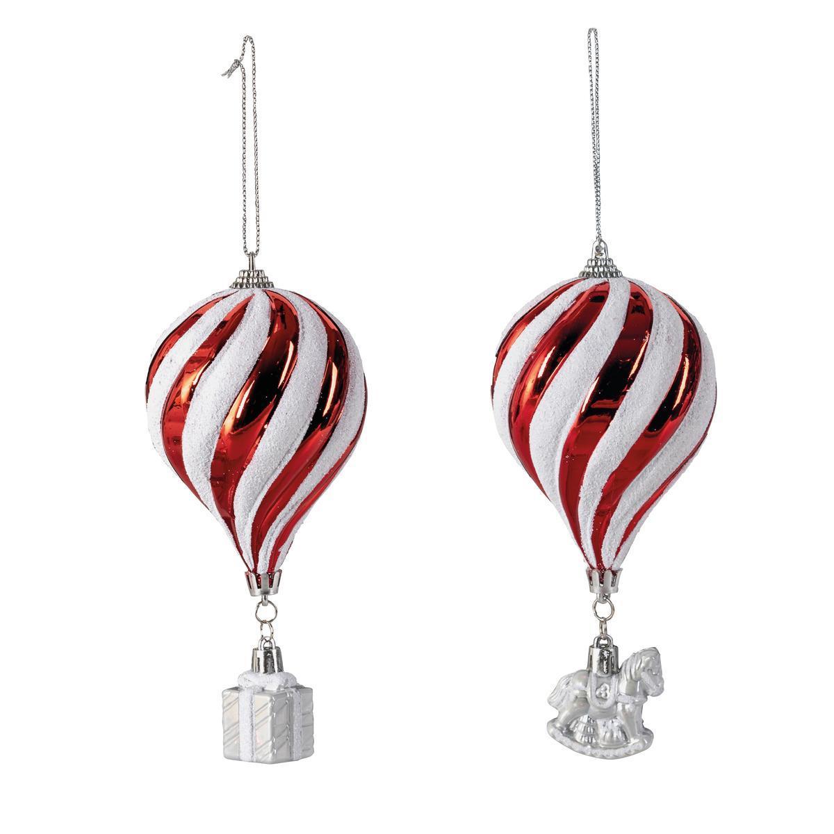 Suspension ballon + cadeau - ø 8 x H 18 cm - Différents modèles