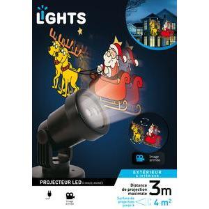 Projecteur led Père-Noël animé