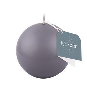 Bougie boule non - parfumée - ø 7.6 cm - Différents coloris - Gris - K.KOON