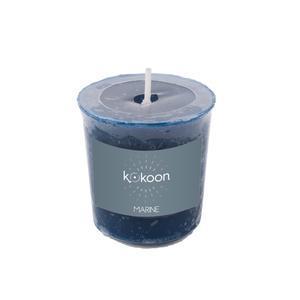 Bougie parfumée votive - ø 4.4 x H 4.5 cm - Bleu marine - K.KOON