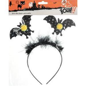 Serre-tête chauve-souris - Taille adulte unique - Noir, jaune