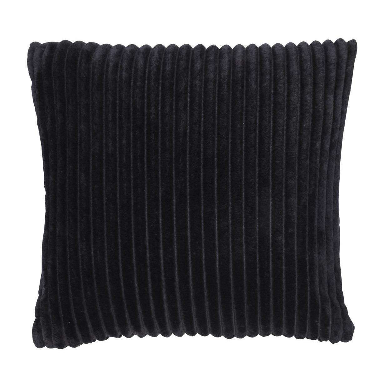 Housse de coussin relief - 40 x 40 cm - Noir