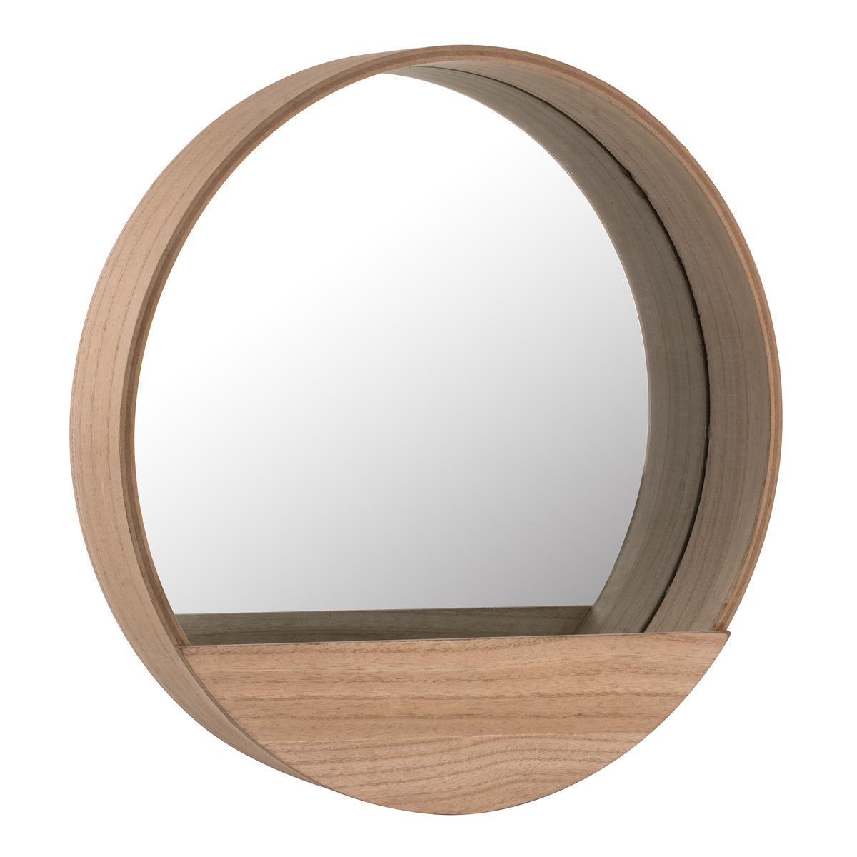 Miroir avec étagère - ø 39 x H 7.8 cm