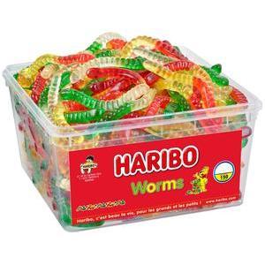 Boîte de bonbons Worms - 150 bonbons - Multicolore - HARIBO
