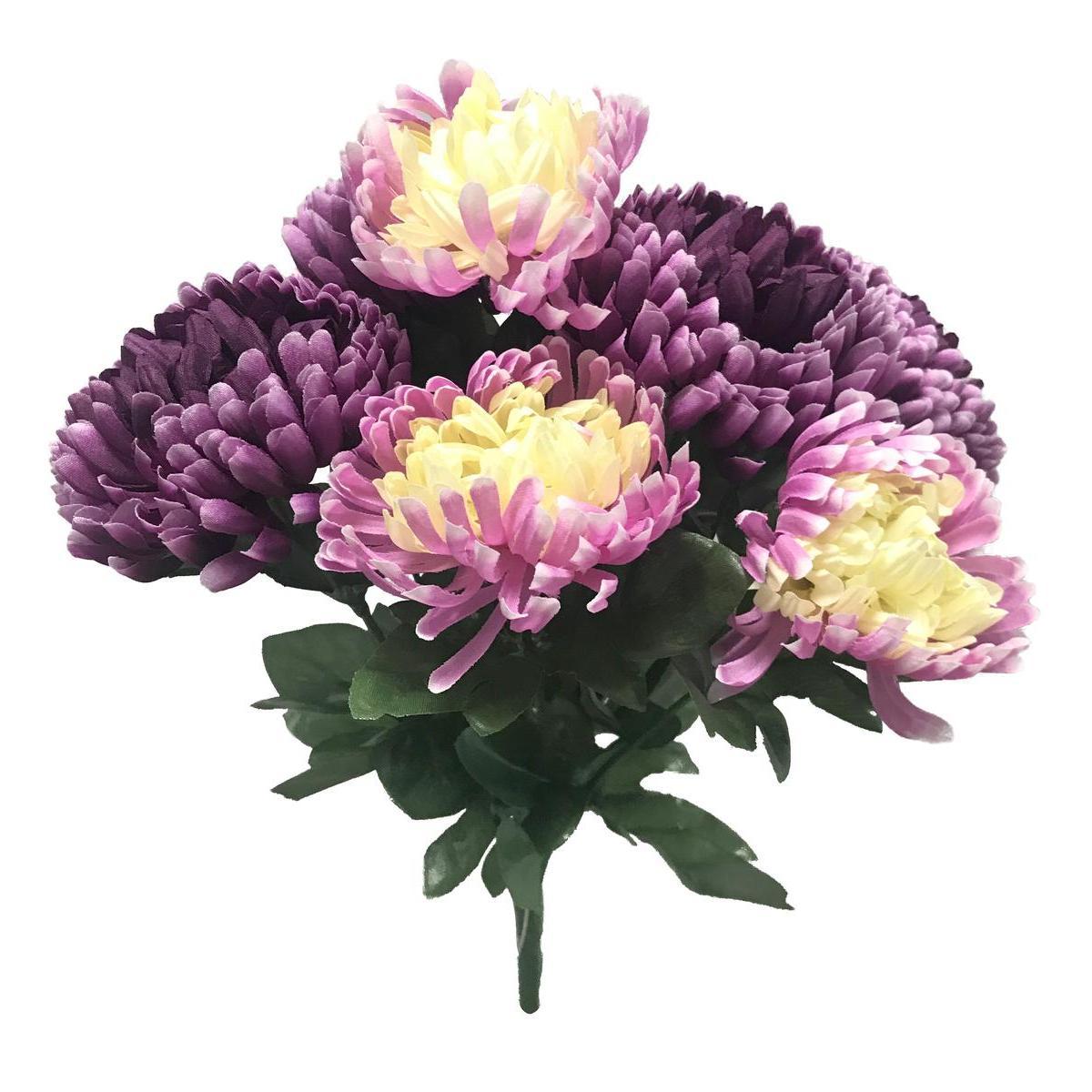Bouquet de chrysanthèmes - Hauteur 35 cm - 2 modèles