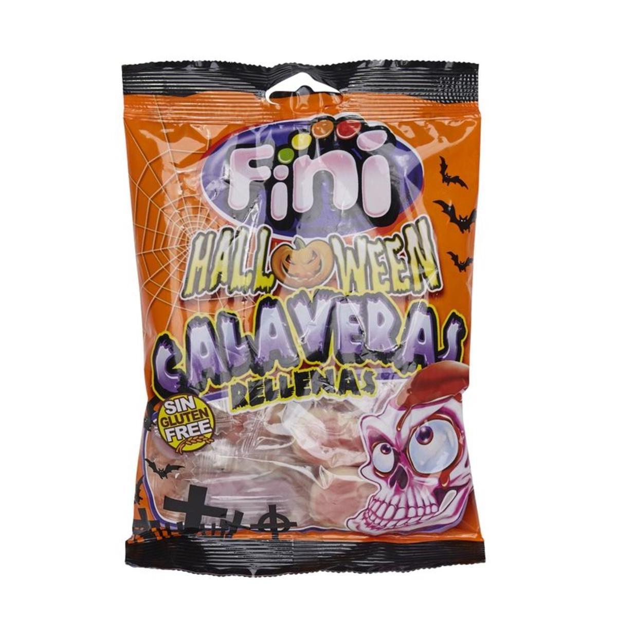 Sachet de bonbons Têtes de mort - 100 g - Multicolore