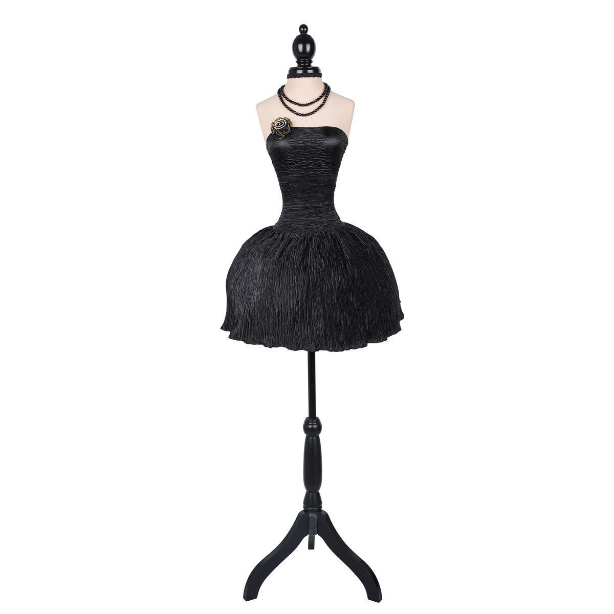 Mannequin petite robe noire - ø 37 x H 160 cm