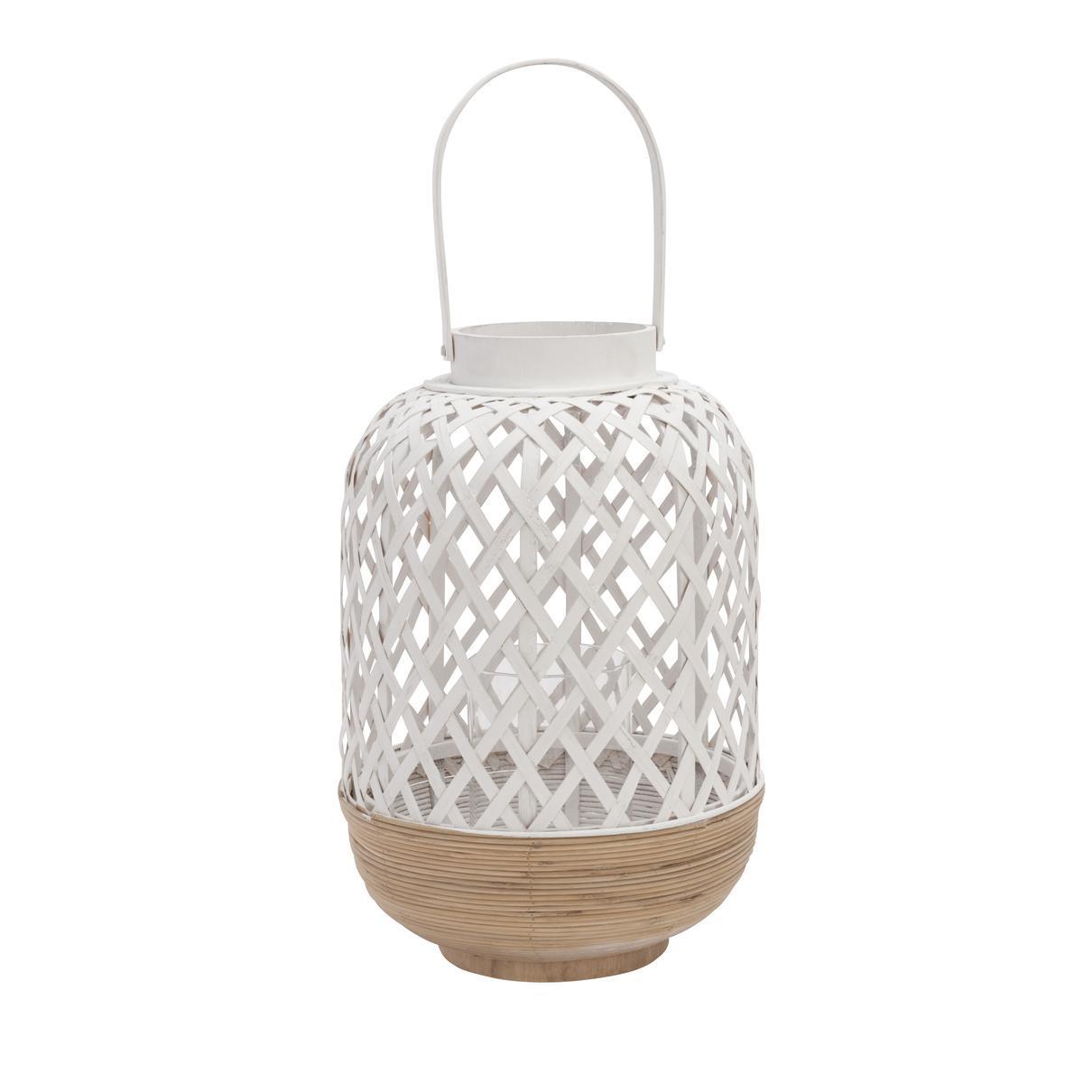 Lanterne bambou - Blanc
