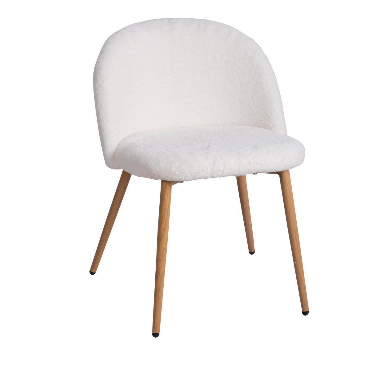 Chaise Andréa - 52 x H 78 x 46 cm - Blanc - K.KOON