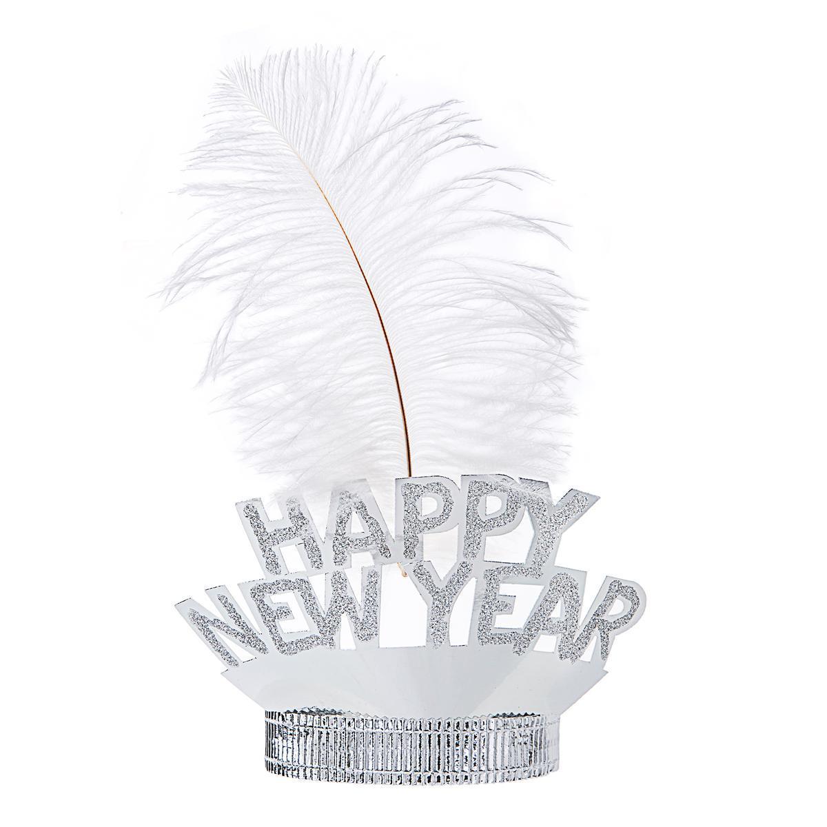 Serre-tête Happy New Year - Blanc