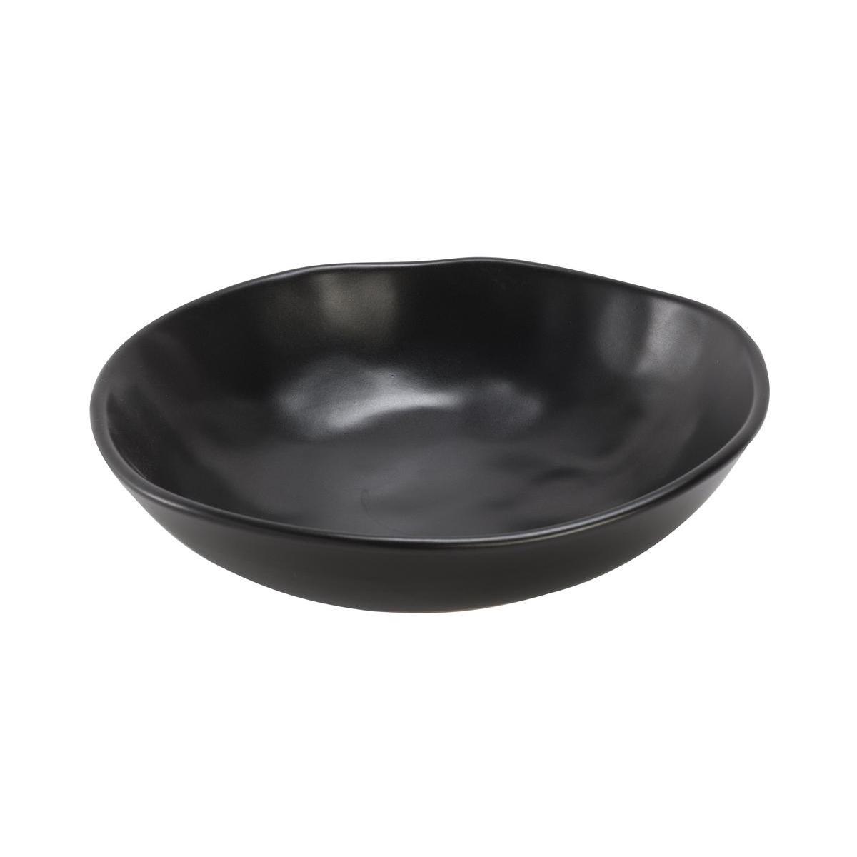 Assiette à soupe Organic - ø 22 cm - Noir