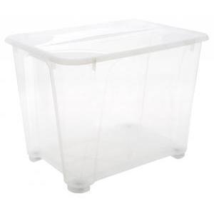 Boîte de rangement 180 L - 80 x 80 x 61.8 cm - Transparent