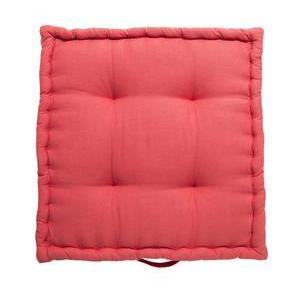 Coussin de sol - 50 x 50 x H 10 cm - Rose