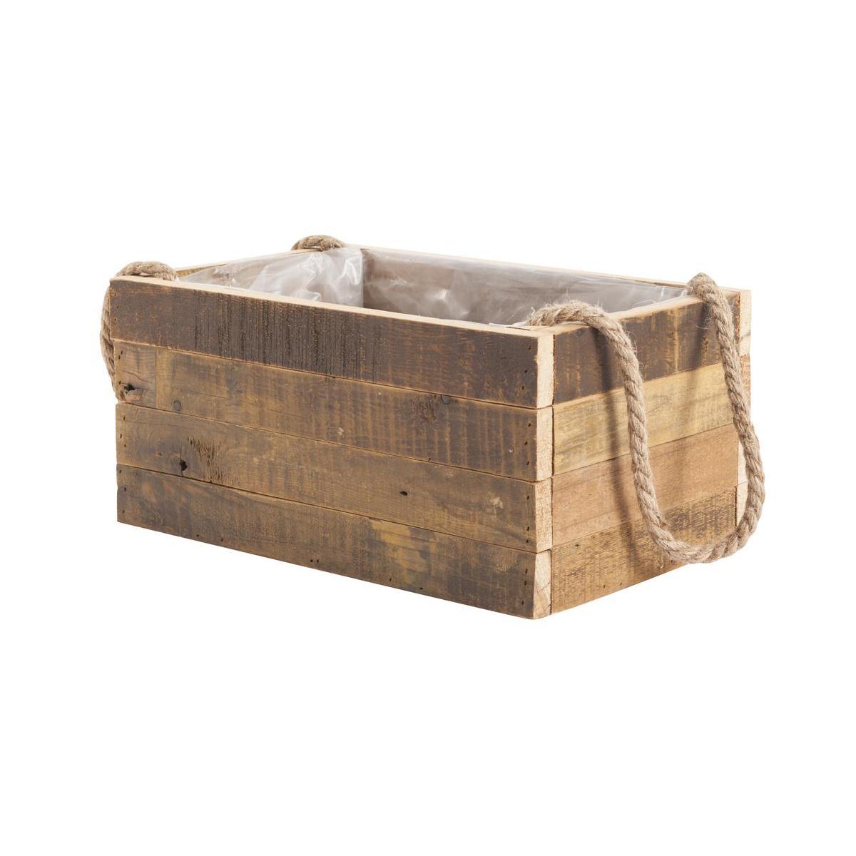 Caisse en bois - 33 x 20.5 x H 15.5 cm - MOOREA