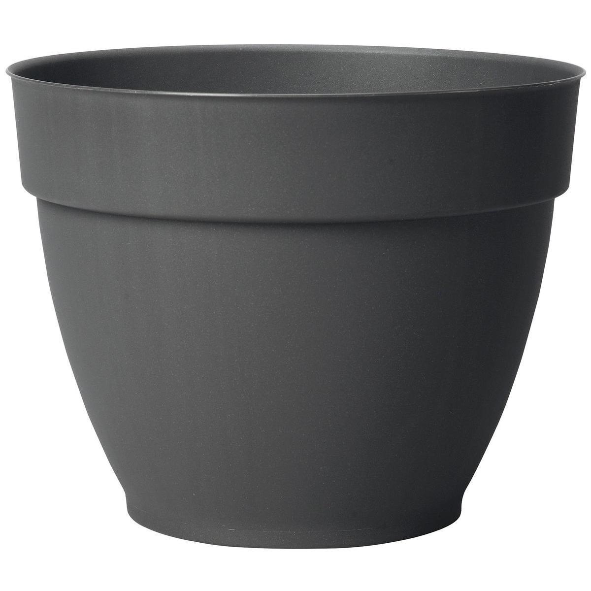 Pot Ninféa - ø 34 x H 27 cm - Gris anthracite