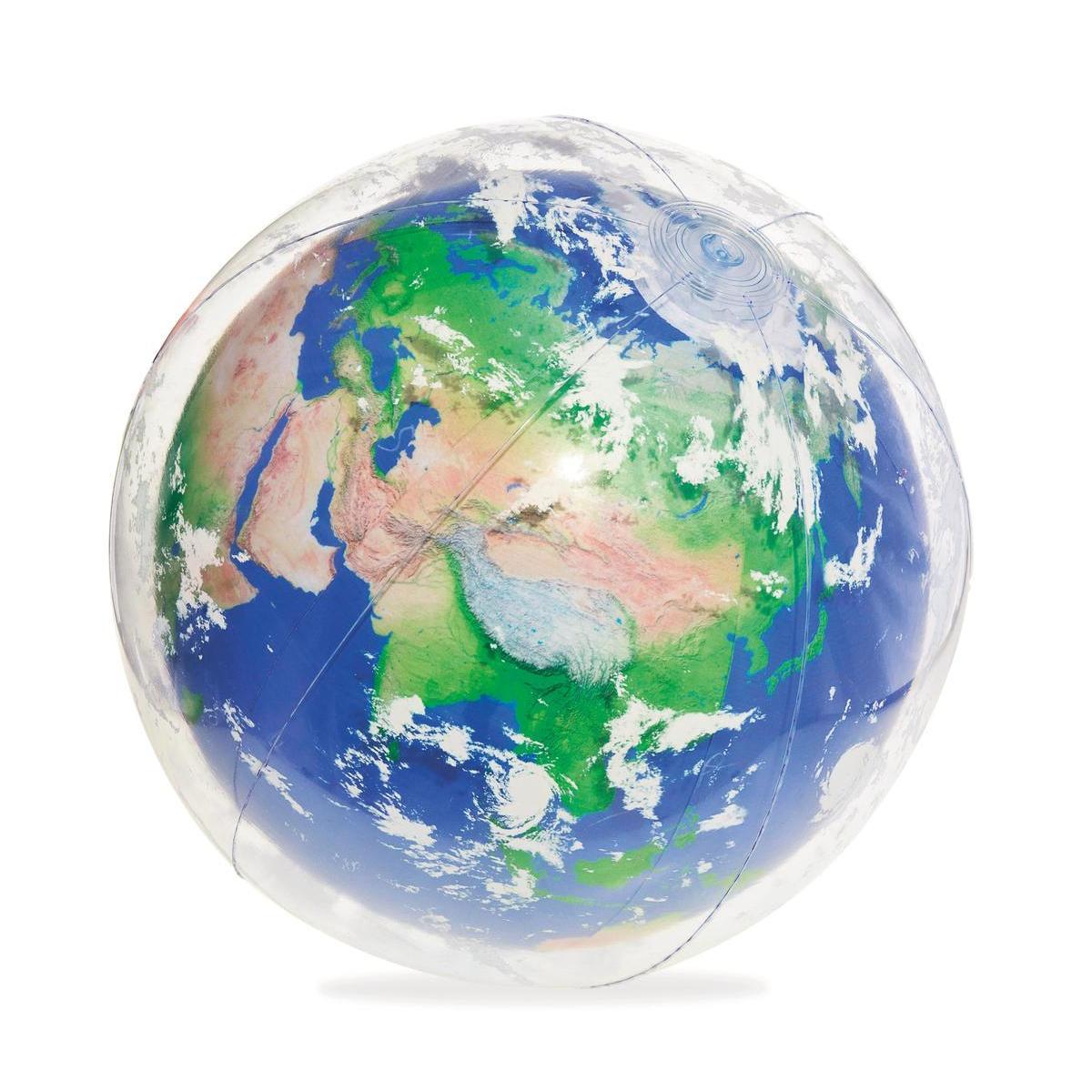 Ballon de plage globe terrestre