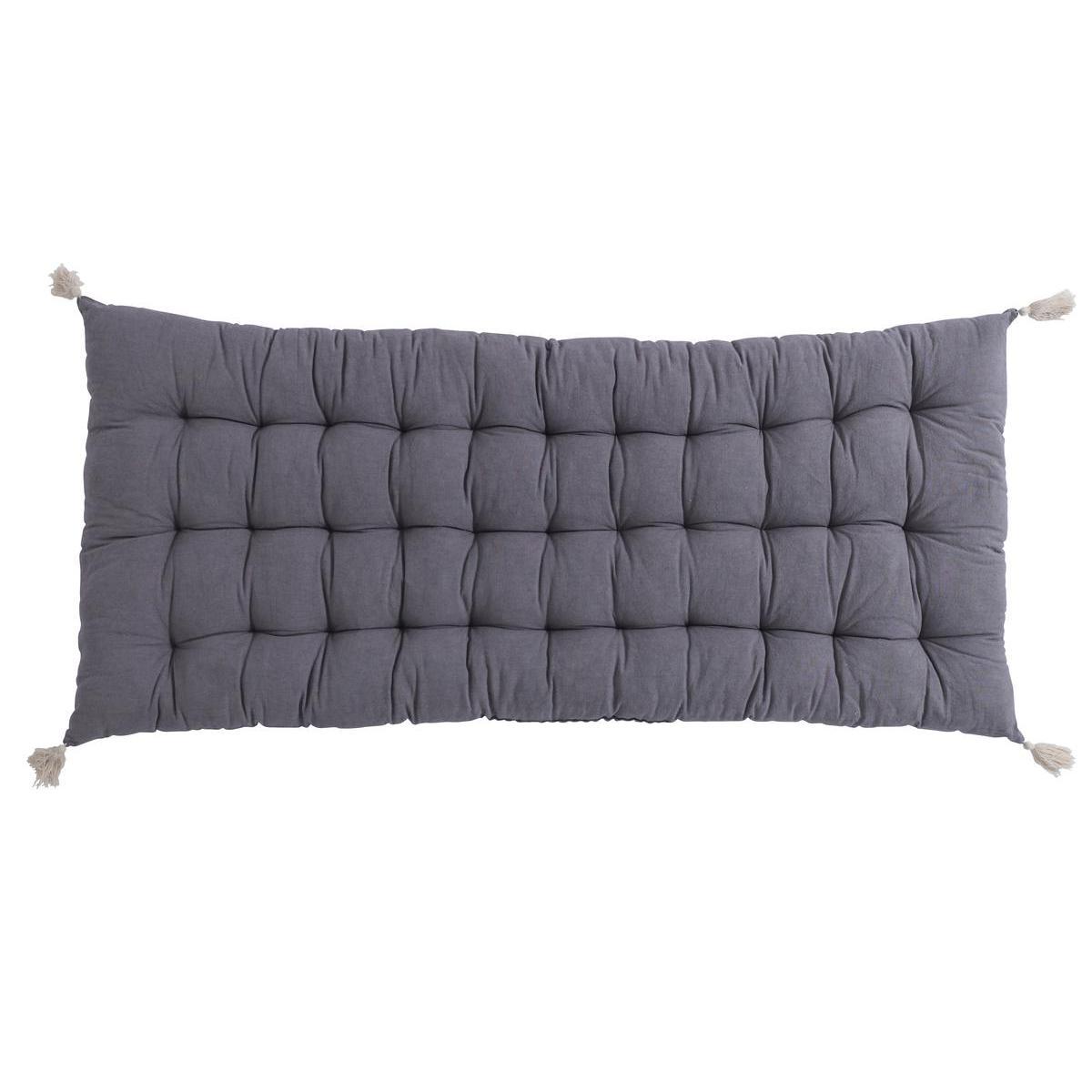 Coussin de sol long - Gris anthracite