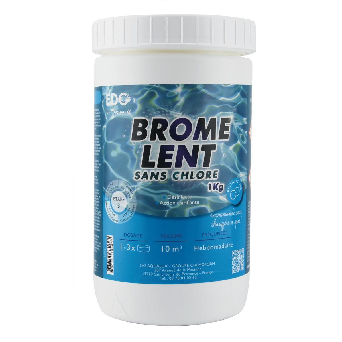 Brome lent en pastilles de 20 g - 1 Kg - 20 x 20 x 20 cm - Multicolore