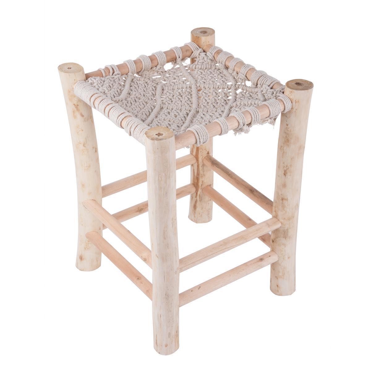 Tabouret macramé