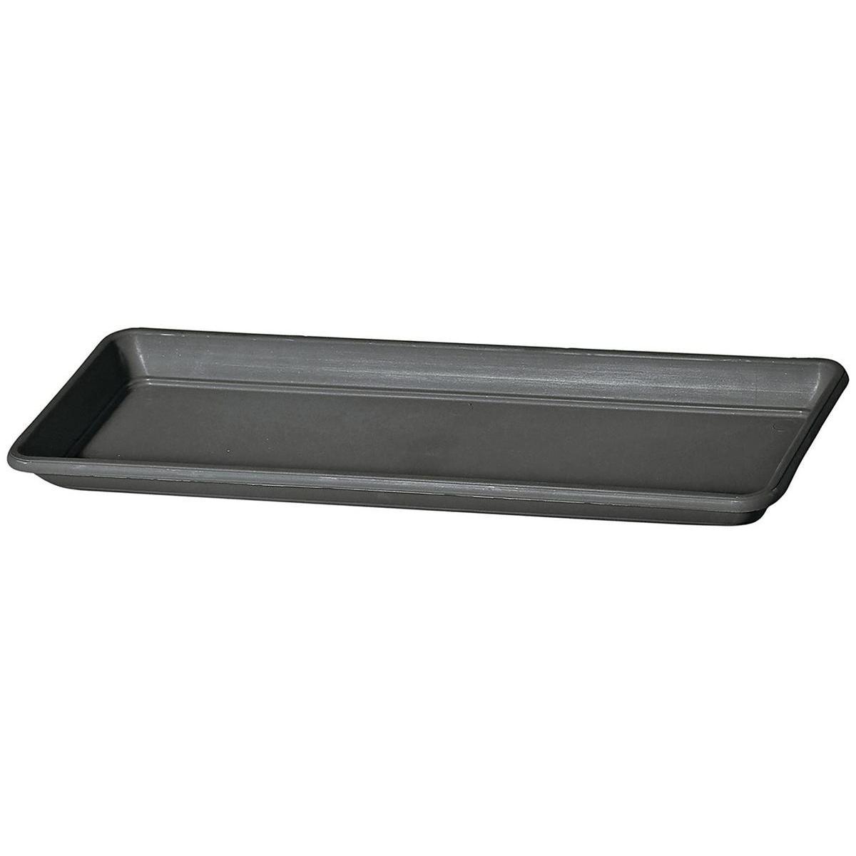 Plateau pour jardinière Ninfea - L 50 cm - Gris anthracite