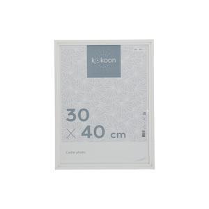 Cadre photo Léa - L 40 x l 30 cm - Différents modèles - Blanc - K.KOON