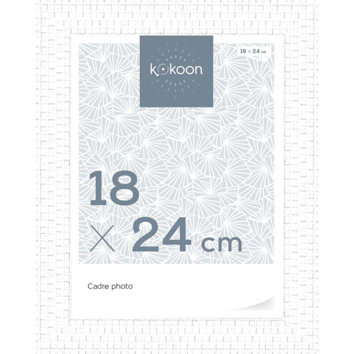 Cadre photo Prestige - L 24 x l 18 cm - Différents modèles - Blanc - K.KOON