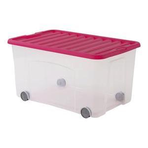 BOX RANGEMENT VENTILO 50L ROSE